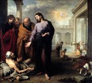 Bartolome Esteban Murillo Christ healing the Paralytic at the Pool of Bethesda oil painting artist